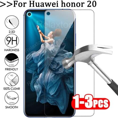 1-3Pcs Screen Protector on For Huawei Honor 20 Transparent Protective Glass For Honor 20 Lite 20 Pro 20i 6x 6c Tempered Glass