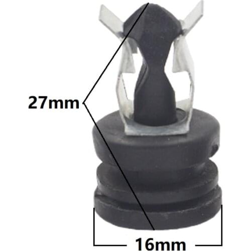 15set Plastic clips For Volkswag Metal Base Fixed Engine Upper Cover Hood Bonnet rubber ring Insulation fasteners