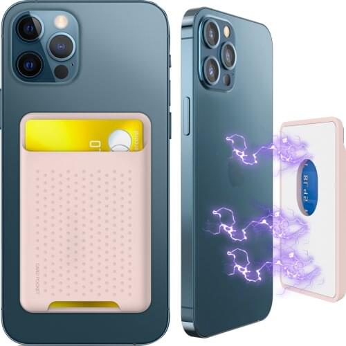 2021 Magnetic Wallet Card Bag for iPhone 12 Mini Cover Anti-knock High Quality Silicone for iPhone 12 Pro Max 11