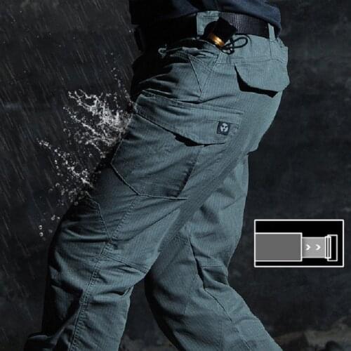 Mens SWAT Special Army Combat Cargo Pants M3 Waterproof Tactical Military Pants Multi Pocket Rip-stop Cotton Long Trousers 2XL