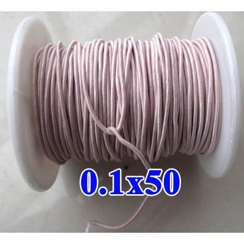 Cltgxdd 10M/Lot 0.1x50 Strands,Mine Antenna,Litz Wire,Multi-Strand Polyester Silk Envelope