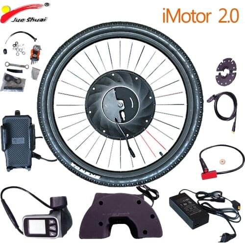 Electric 2.0 iMortor Brushless Gear Hub Motor Wheel 20-29 inch with battery Bicicleta Eletrica Electric Conversion Bicycle Kit