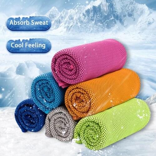Cold Towel Outdoor Sports Magic Sweat Wipe Cycling Hypothermy Dry Comfortable Ice Fabric Cool Healthy Feeling Ice Towel