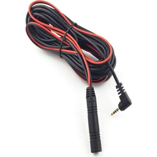 Driving recorder camera rear cable 2.5 stereo turn 4P male rear pull lens extension cable