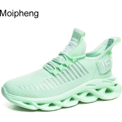 Moipheng Sneakers Women Shoes 2021 Fashion Plus Size 46 Light Lover Casual Shoes Black Basket Sneakers Breathable Walk Men Flats