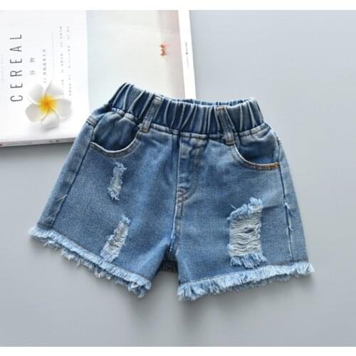 Cute Baby Girls Denim Shorts For Summer Fashion Children Hole Shorts Jean Pants Fashion Kids Hot Short Trousers girl Clothes