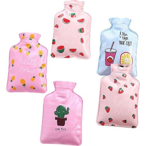 Mini Cartoon Single Layer Hand Warmer Hot Water Bottle Portable Hand Warmer Girl Pocket Hand And Foot Hot Water Bottle Heat