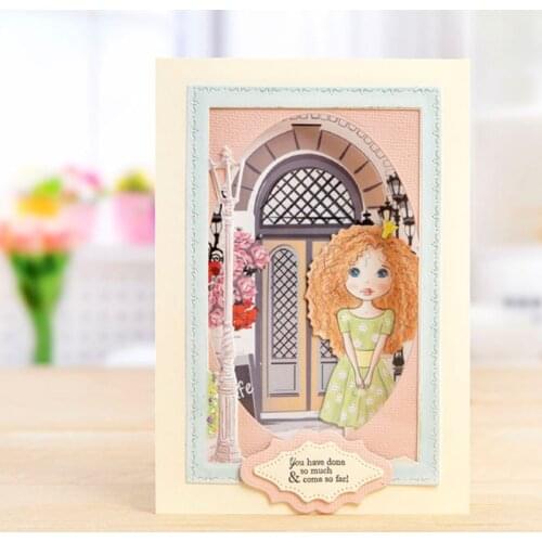 Fashion Girl Metal Cutting Dies Stencils For DIY Scrapbooking Photo Album Decorative Embossing Paper Cards Craft Die Cut 2019