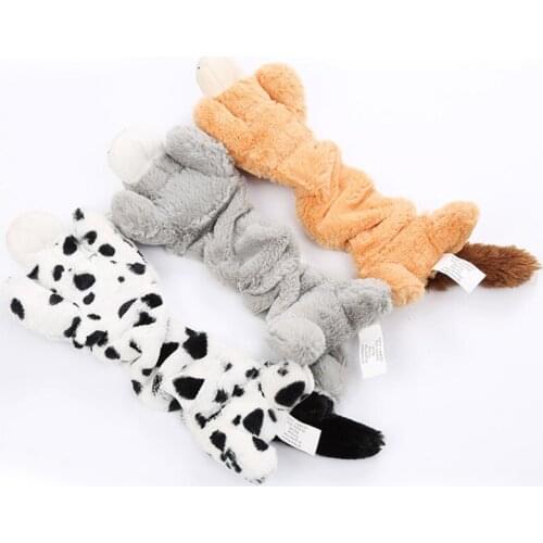 Stuffed Animal Dolls For Dog Interactive Squeaky Chew Toy Molar Supplies For Puppy Cat Companion Capture Relieve Boredom Toys