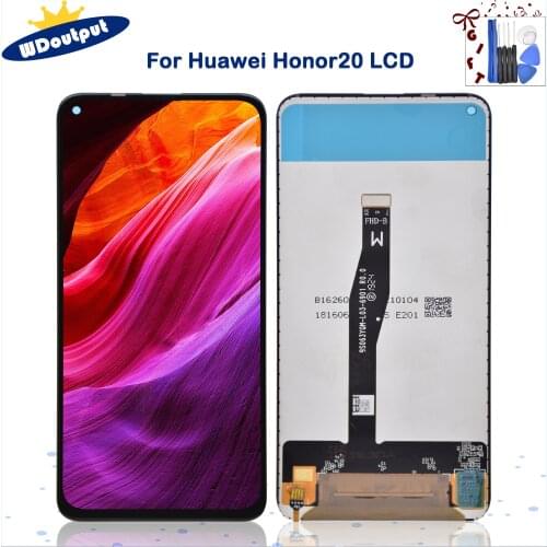 Original Display For Huawei Honor 20 LCD Touch Screen Digitizer Assembly With Frame For Honor 20 Nova 5T YAL-L21 LCD Screen