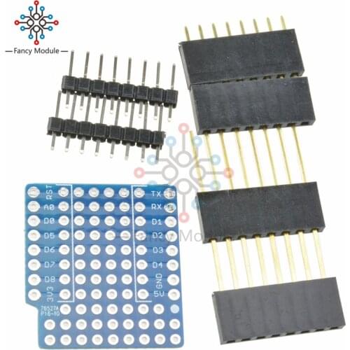 ProtoBoard Shield for WeMos D1 mini double sided perf board Compatible For Arduino