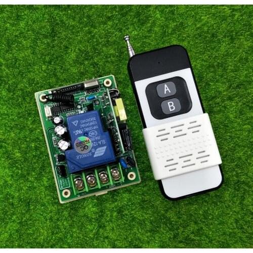 RF Wireless AC85V 110V 220V Remote Control light Switch 1 CH 30 A relay Receiver Transmitter 315 mhz 433 mhz