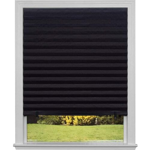 Self-Adhesive Pleated Blinds Curtains Simple Folding Of Non-Woven Fabric For Bathroom Balcony Shades Home Window