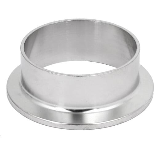 304 Stainless Steel 51mm OD Sanitary Pipe Weld on Ferrule Fits 2" Tri Clamp