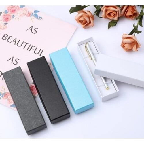 School Office Pen Packing Box Rectangular Paper Gift Boxes for Pencil Ballpoint Pen Wholesale SN160