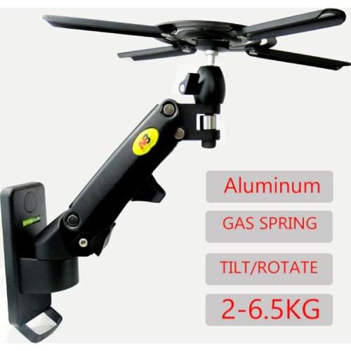 DL-F12PR-A 2-6.5kg universal gas spring gas strut tilt projector wall bracket ceiling mount rack Aluminium with tray