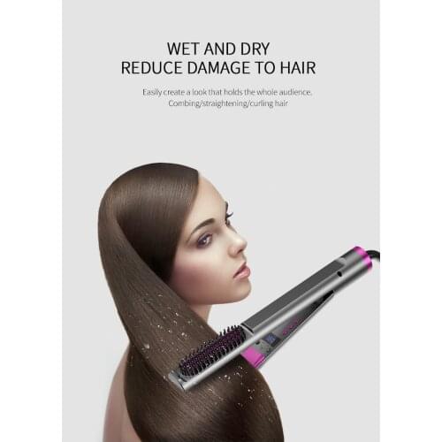 Professional Hair Straightener, Flat Iron for Hair Styling: 3 in 1 Tourmaline Ceramic Flat Iron for All Hair Types with Rotating