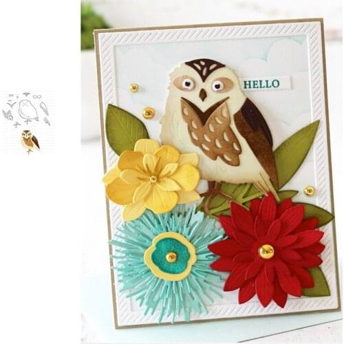 Owl Die Animal Cutting Dies Scrapbook Dariy Decoration Stencil Embossing Template DIY Greeting Albums Handmade new 2021