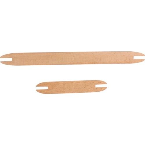 1pcs Useful Beech Wood Weaving Shuttle Loom Knitting Tool Sweater Scarf Tapestry Stick Tool