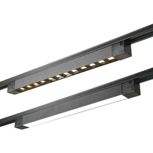 2Wire 1phase LED Track Light 20W 30W 60W LED Track Spot Light LED Rail Light AC110V 220V LED Track Spotlight