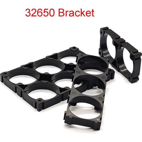 32650 Battery Holder 32650 Battery Bracket Cell Safety Anti Vibration Plastic Brackets For 32650 Batteries