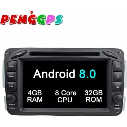 Android 8.0 7.1 Car DVD Player GPS Headunit For Mercedes Benz C-Class W203 CLC G Class W467 2008-2011 Stereo Multimedia Satnav
