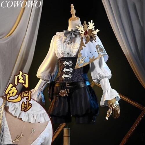 Anime! Identity V Edgar Valden Painter Alchemist Golden Ratio Suit Lovely Uniform Cosplay Costume Halloween Outfit For Women