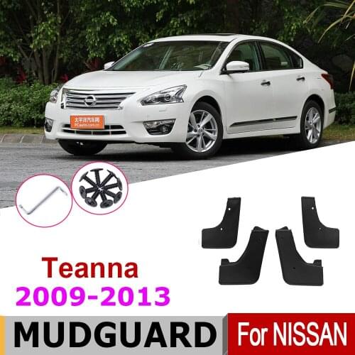 Car Mudflap Fender For Nissan Teana J32 2013-2009 Over Fender Mud Flaps Guard Splash Flap Mudguard Accessories 2012 2011 2010