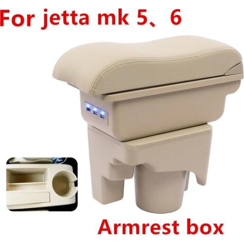 For VW jetta mk5 Golf mk5 6 armrest box central Store content box cup holder interior car-styling products accessories