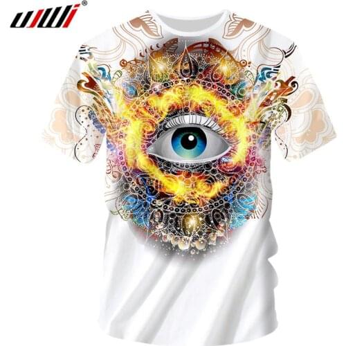 UJWI New Fashion Men/Women T shirts 3D Print Psychedelic Eye Funny Tshirt Mens Novelty Streetwear 5xl Tops Tees Harajuku