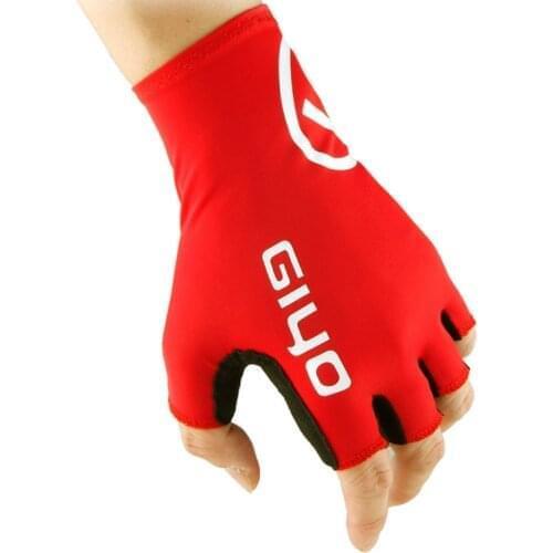 GIYO S-02 Half Finger Biking Gloves Lycra Elastic Bicycle Cycling Hand Protection Breathable Mittens Long Cuff to Cover Wrist