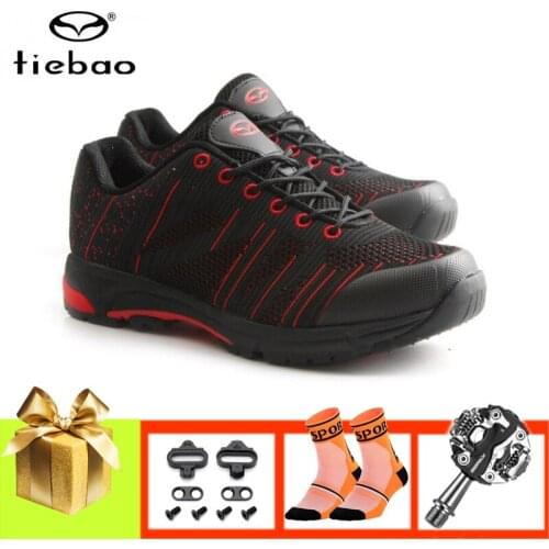 TIEBAO Leisure Bicycle shoes men women mountain bike sneakers self-locking breathable sapatilha ciclismo mtb riding bicycle shoe