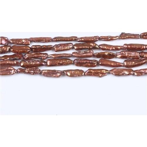 Wholesale cheap price freshwater 8-10mm A grade natural biwa irregular shape pearl strands