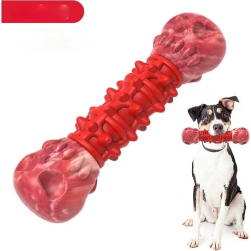 Pet toy supplies nylon bone molar rod rubber bite resistant interactive dog bite toy dog bone