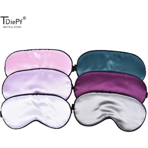 1PCS Blindfold Women Men Silk Sleep Eye Mask Padded Shade Eye Cover Patch Sleeping Mask Eyemask Blindfolds Travel Relax Rest
