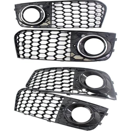 Fog Light Grille Grill Cover for Audi A4 B8 RS4 09-12 8KD807682 Compact
