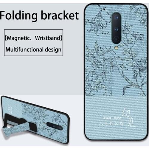 Wrist Strap Phone Case For Oneplus 3 One plus 3T 5 5T 6 6T Silicone Cover Magnetic Coque For Oneplus Nord 7 7T 8 Pro