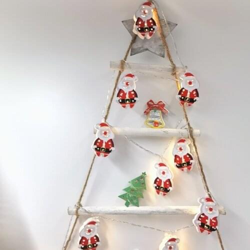 Christmas Snowman Sock _String Lights Decor For Trees, Snowman & Sock & Santa Lamps Wall Decorations Battery Operated Led Lights