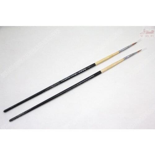 6pcs/set High Quality Golden age of long rod hook line pen two color nylon wool hook line pen Painting Materials Art Supplies