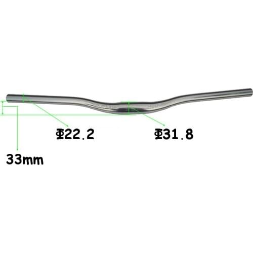 31.8 x 630 mm MTB Mountain Bike Bicycle Riser Handlebar Aluminum Alloy Handlebars