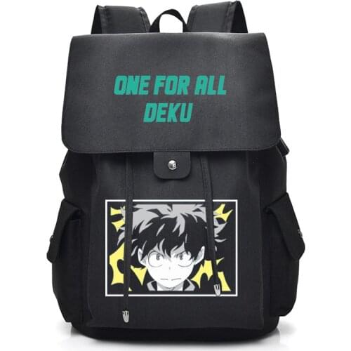 Cartoon My Hero Academia USB Port Backpack Bag Zipper Messenger School Students Book Daypack Large Capacity Boy Travel Bag