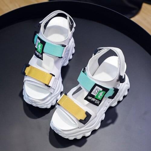 Sandals Women 2021 Wedge Platform Shoes Women Fashion Buckle Open Toe High Heel Ladies Sandal Sport Beach Chunky Sandalias Mujer