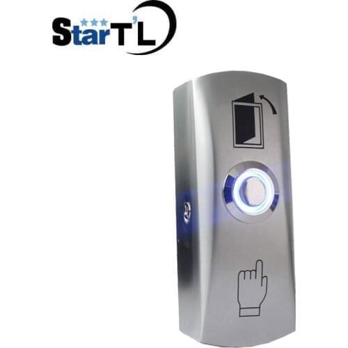NO COM LED light Exit Button Exit Switch For Door Access Control System Door Push Exit Door Release