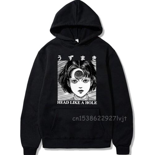 Head Like a Hole Horror Junji Ito Hoodie Winter Pullovers Tops Unisex Premium Cotton Aesthetic Tops Hoodie