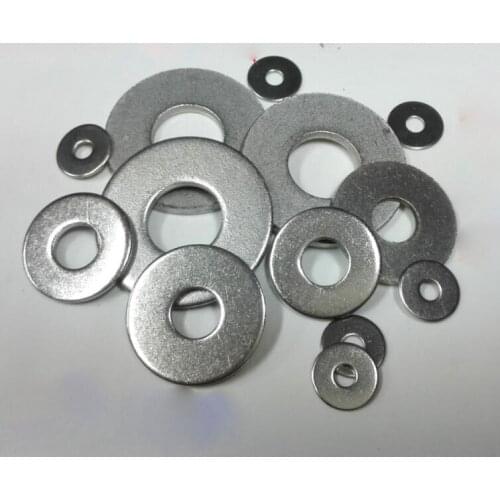 30pcs M3 M4 M5 M6 increase flat gasket ultra-thin metal round washers stainless steel 0.8mm-1.5mm thickness