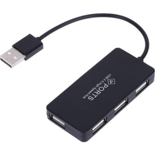 4 Ports USB Hub High Speed USB 2.0 Hub Multi Splitter Expansion Mini Hub for PC Laptop Supports Windows 8 Windows 7