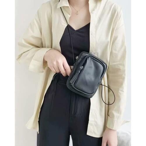 Womens Bag Mini Crossbody Phone Bag Japan High Quality PU Leather Soft Shoulder Bag Casual Brand Ladies Bag Whole Sale