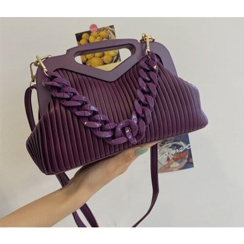 Top Brand Triangle Handbag Designer Pleated Shoulder Bag for Women Clutch Purses High Quality Crossbody Bag Satchels Hobo Bags