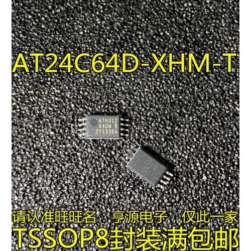 10PCS AT24C64D-XHM-T AT24C64D MSOP8 :64DM