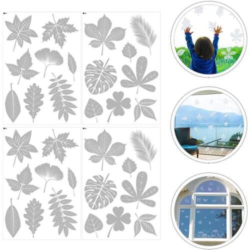 2 Sets Of Birds Avoiding Decals Window Decals Birds Window Alert Stickers Glue-Free Electrostatic Film Window Glass Decals